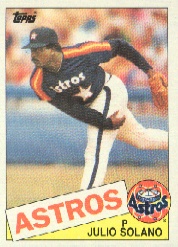 1985 Topps Baseball Cards      353     Julio Solano